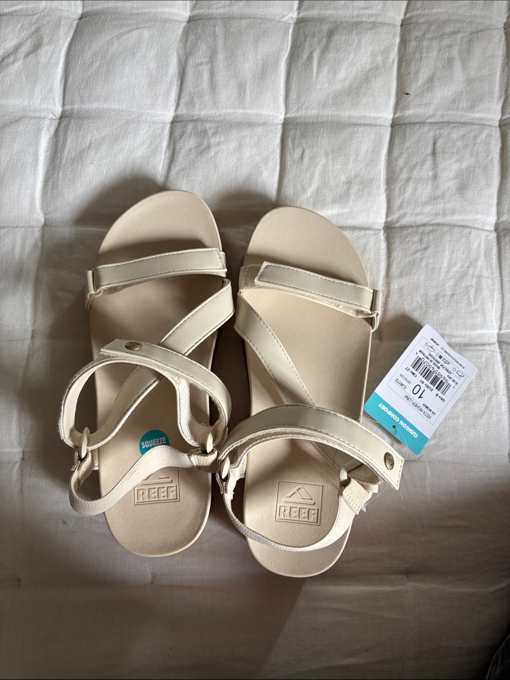 Reef women’s Beige Strappy Sandals - Comfortable Everyday Play